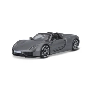 Машина Bburago 1/24 Collezione (A) w/o stand - Porsche 918 Spyder, Met Grey