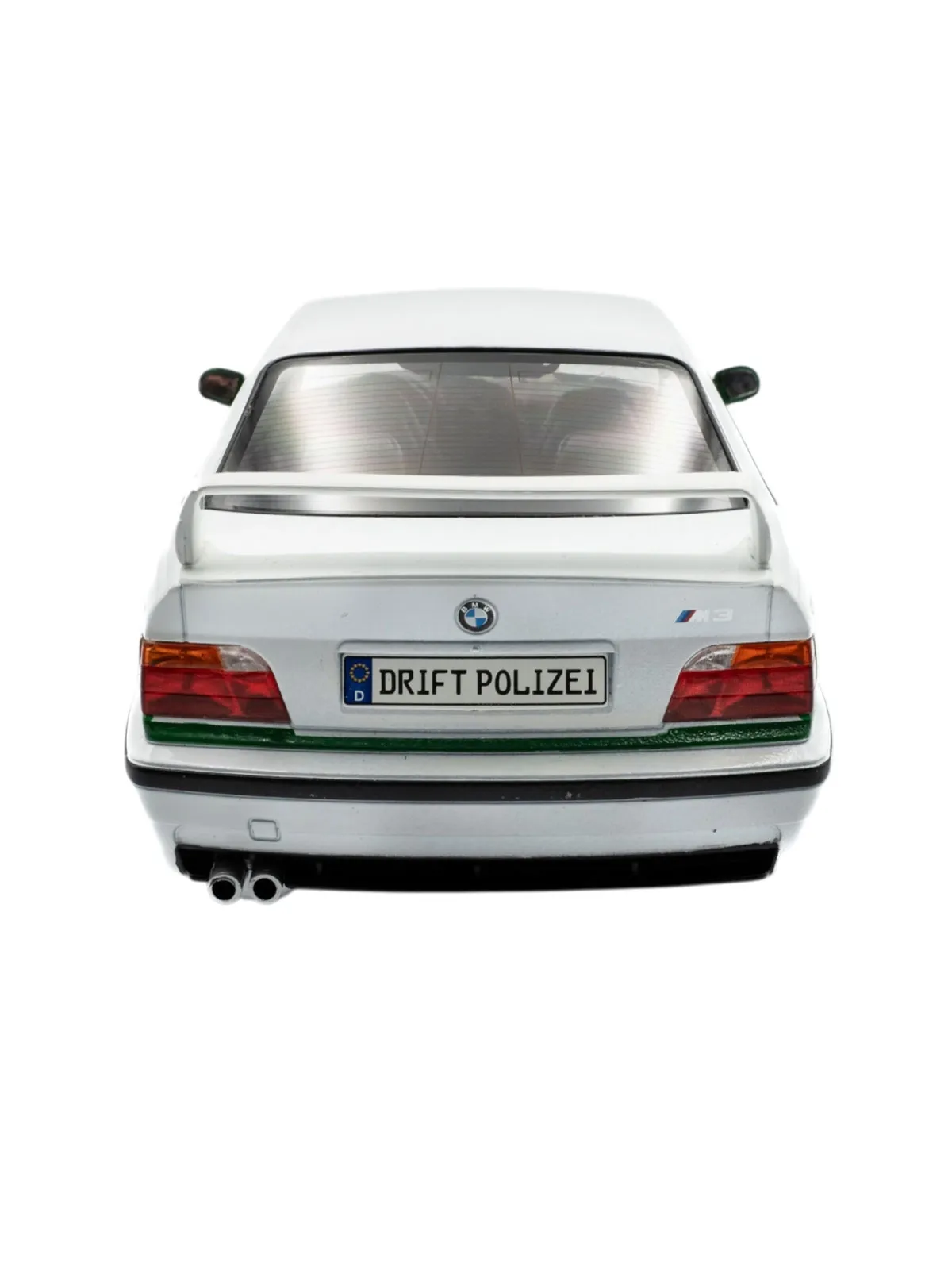 Машинка SOLIDO 1:18 BMW E36 M3 COUPE SOLIDO WORKS DRIFT POLIZEI WHITE 1991 — изображение 3