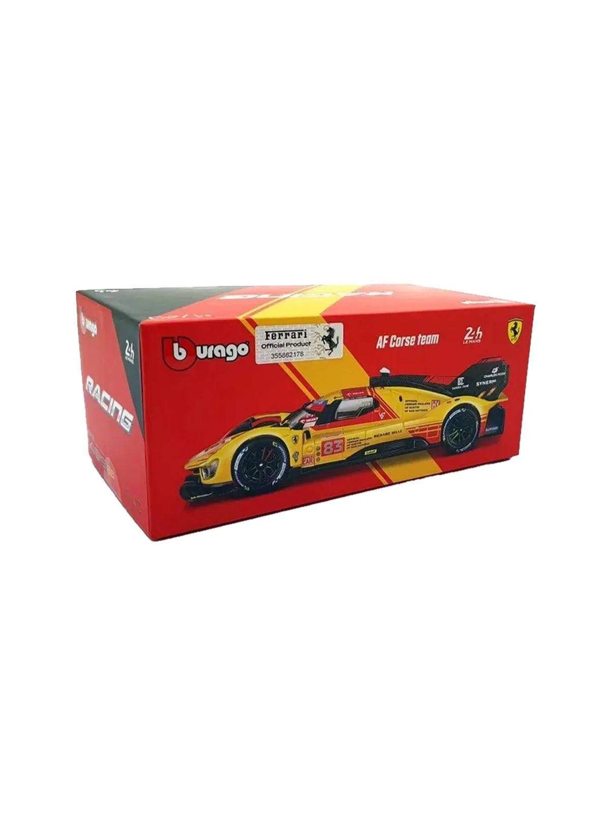 Машина Bburago 1:43 Ferrari Racing - 499P LE MANS Hypercar 2024 — изображение 2