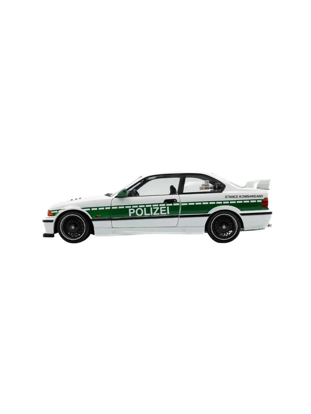 Машинка SOLIDO 1:18 BMW E36 M3 COUPE SOLIDO WORKS DRIFT POLIZEI WHITE 1991 — изображение 2