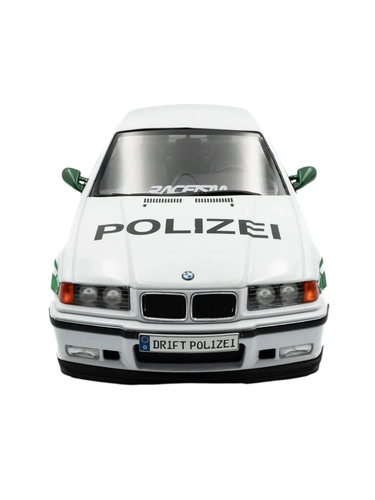 Машинка SOLIDO 1:18 BMW E36 M3 COUPE SOLIDO WORKS DRIFT POLIZEI WHITE 1991 — изображение 5