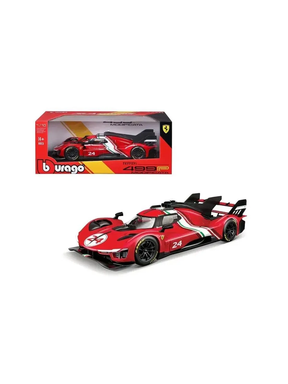 Машинка Bburago 1:18 Ferrari Racing - 499P Modificata