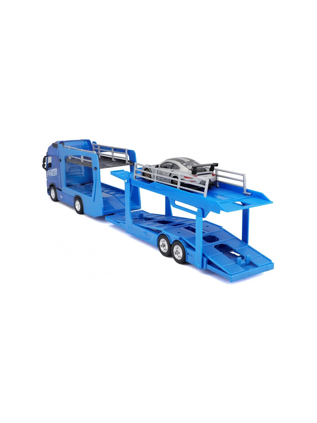 Машина Bburago 1:43 STR. FIRE Multicar Carrier - Volvo FH16 — изображение 2