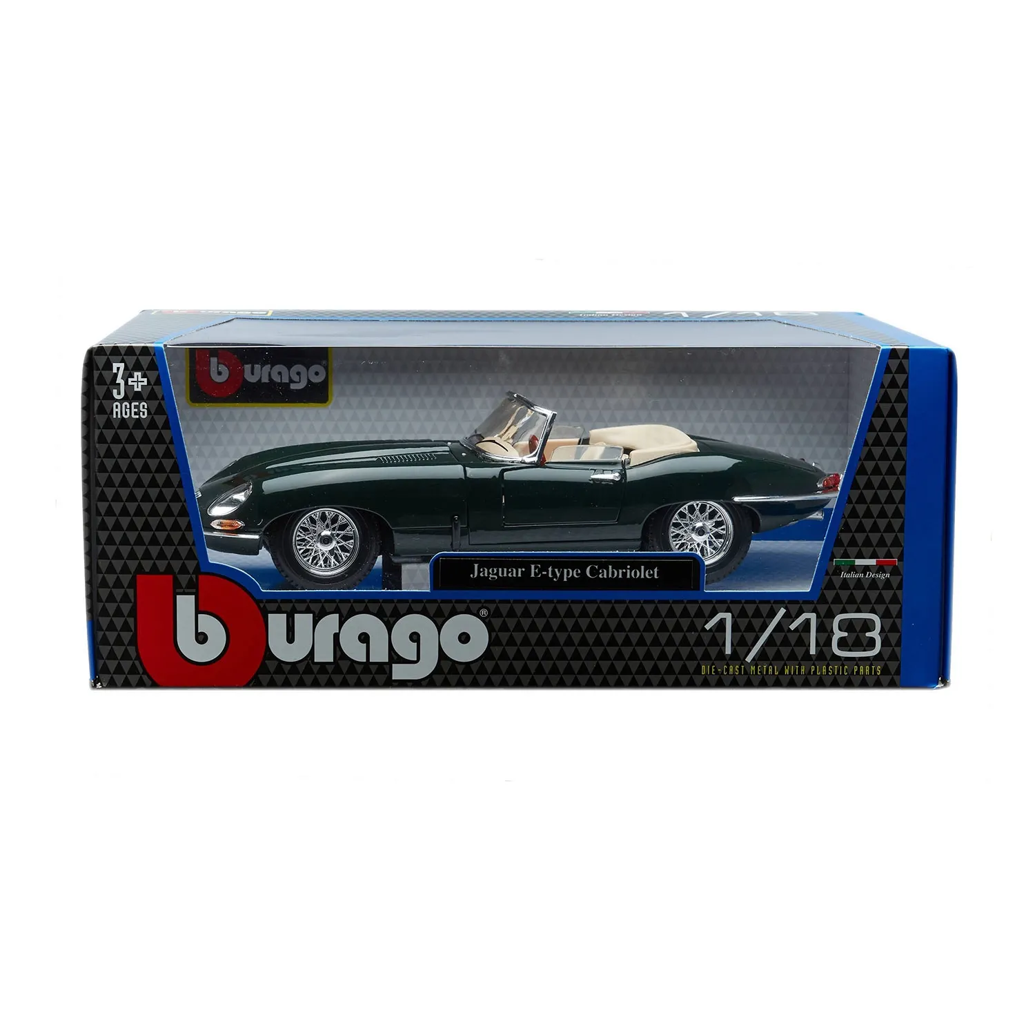 Машинка JAGUAR "E" CABRIO 1961, 1:18 — изображение 6