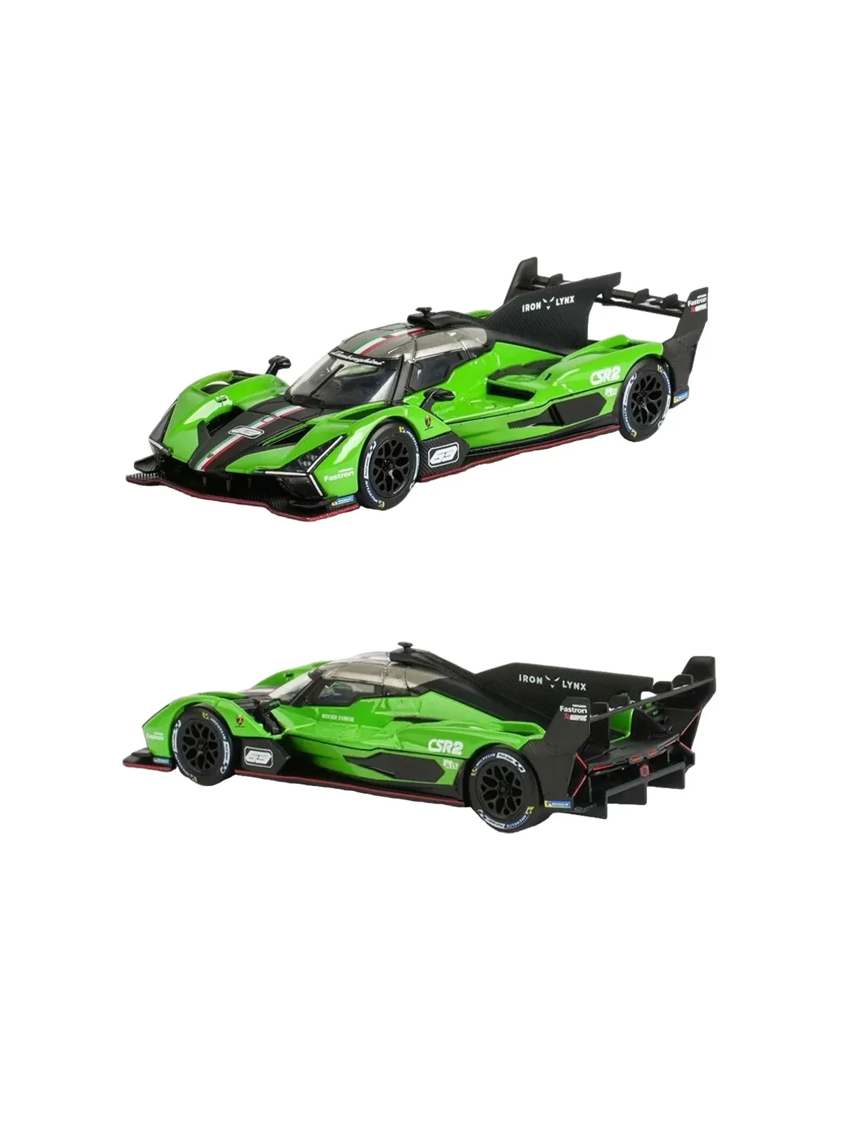 Машина Bburago 1:43 RACE (Coll. B) - Lamborghini SC63 LMDh Green #63 — изображение 3